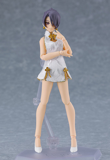 main photo of figma Styles Female Body (Mika) with Mini Skirt Chinese Dress Outfit (White)