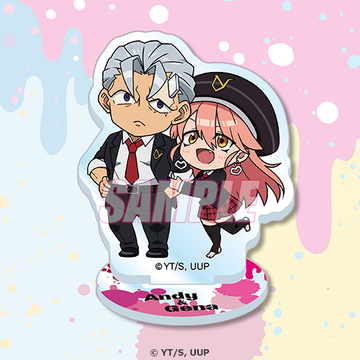 main photo of Undead Unluck Online Kuji Chibi Acrylic Stand Figure: Andy & Gena
