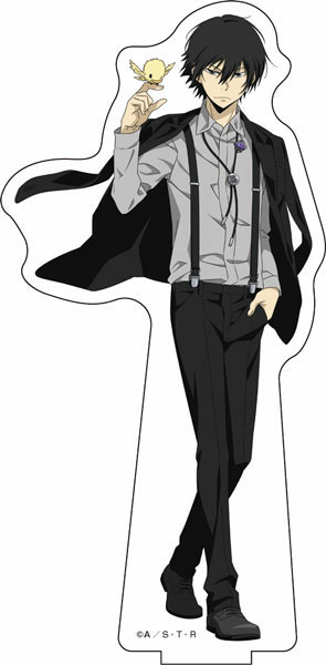 main photo of Katekyo Hitman REBORN! BIG Acrylic Stand Black Suit ver.: Hibari