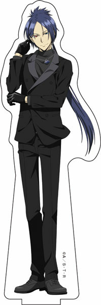 main photo of Katekyo Hitman REBORN! BIG Acrylic Stand Black Suit ver.: Mukuro