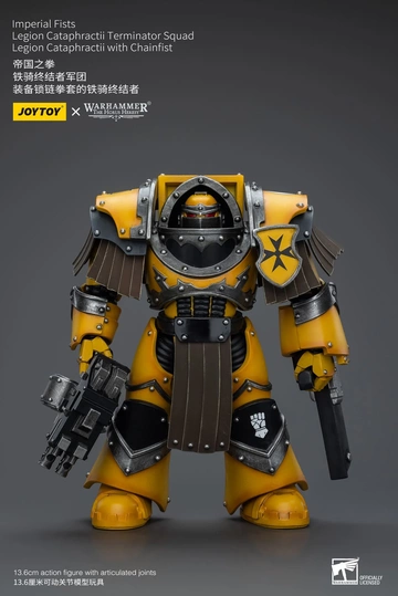 main photo of JOYTOY x Warhammer: The Horus Heresy Imperial Fists Legion Cataphractii: Sergeant with Chainfist