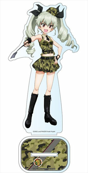 main photo of Girls und Panzer das Finale Deka Acrylic Stand Military ver.: Anchovy